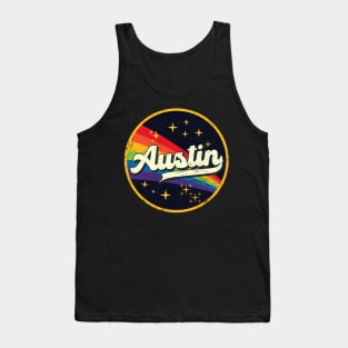 Austin // Rainbow In Space Vintage Grunge-Style Tank Top